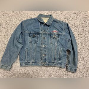 Titan Motorcycle Of America Women's Denim Jacket Sz Large